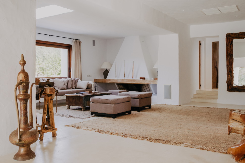 Resa estates Ibiza for sale finca Santa gertrudis fire place.jpg